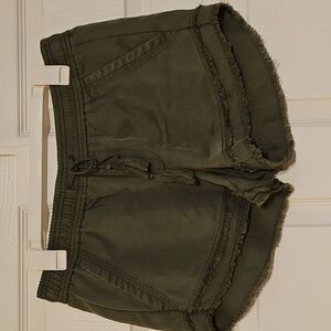 LOFT Olive Green Women's Lyocel Shorts